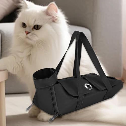 Generic Bolsa para contenção de gatos, para animais de estimação, ajustável, prática, viagem, para c