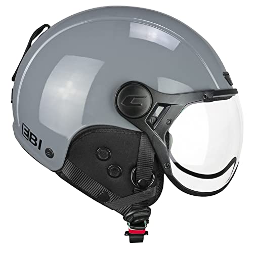 CGM EBI Casque de Ski Unisexe Adulte, Gris, L (59cm)