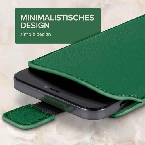 Étui iPhone XR avec languette d'extraction ONEFLOW Liberty vert