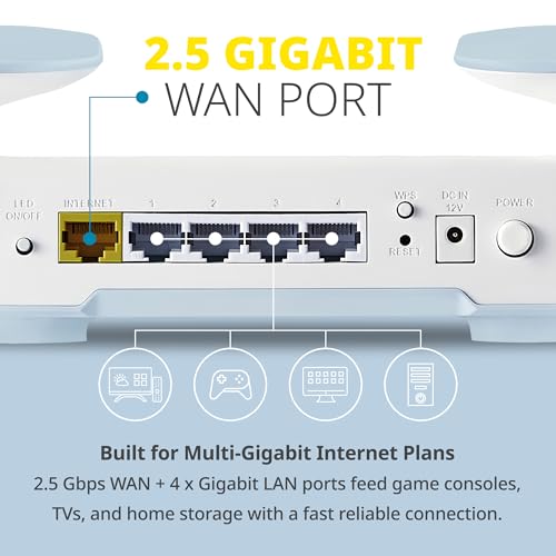 Image of D-Link AX6000 WiFi 6 Mesh Router | Contemporary Design | High-Performance | Feature Rich | AI Enabled | Parental Controls | Covers up to 3000+ sq. ft | Expandable Mesh (M60)