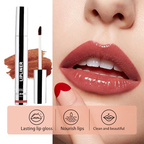 3PCS Peel Off Lip Liner Stain, Light Brown/Dark Brown/Burgundy Long Lasting Tattoo Lip Liner Stain,Matte Peel Off Lip Liner,Infused with Hyaluronic Acid & Vitamin E - Image 7