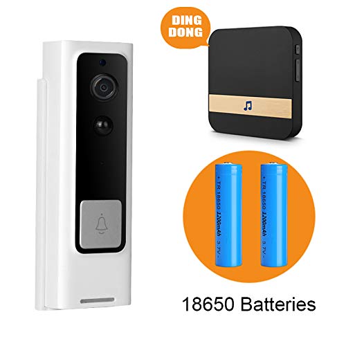 SMARSECUR Campainha de vídeo TY-L3, câmera de campainha, câmera IP65 à prova d'água Full HD 1080P c