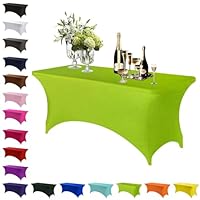 Tovaglia in spandex da 1,8 m, 1 pezzo, rossa, elasticizzata