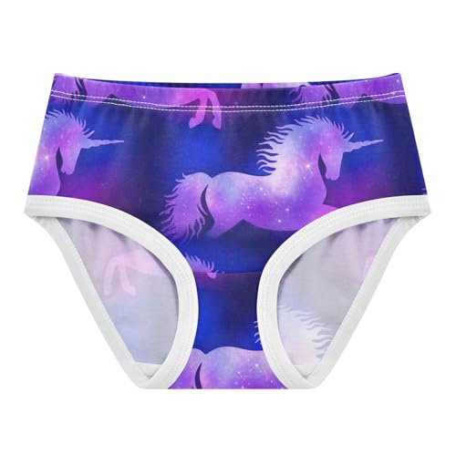 Joisal Cartoon Unicorn Purple Pink Girls Underwear Toddlers 2t Cotton Little Girl Panties Colorful Briefs Underpants