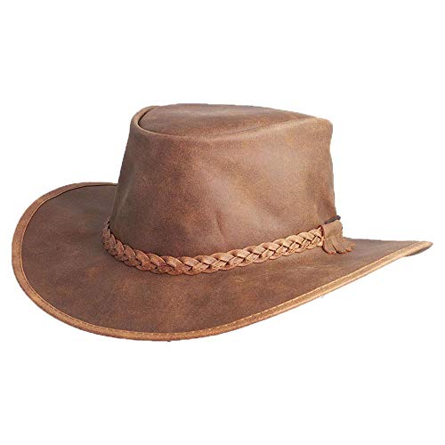 American Hat Makers Crusher Large Leather Cowboy...