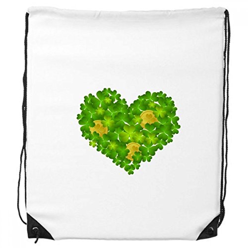 Bolsas regalo de San Patricio con diseño de trébol de la suerte