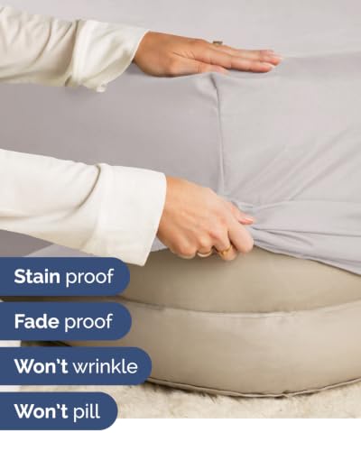 Image of CGK Linens 2 Pack Extra Deep Cal King Fitted Sheets - Light Grey