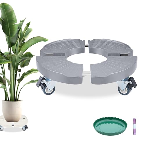 WSKLY(���X�N��) ���u���� �A�ؔ��� 360°��]�̃L���X�^�[ �T�C�Y�����\ �ω׏d200kg �~�`�Ƌ�`�Ή� �������O (�O���[, 1��)