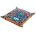 Produktbild XiangHeFu Lustiger Blumenschädel Valet Tray Ledertablett Leder Catchall Schlüssel Handy Münzkasten für Schlüsselgeld Nachttisch Storage Container Box Organizer