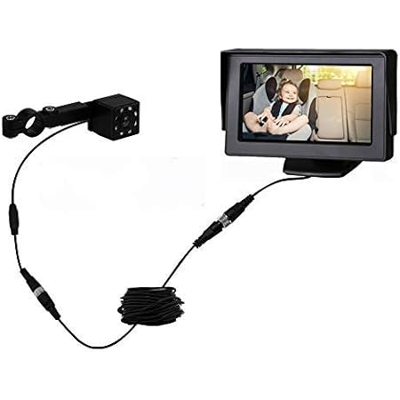 Amazon Com Yada Btf 2 4 3 Inch Tiny Traveler Digital Wireless Baby Matte Black 4 3 Monitor Car Truck Suv Automotive