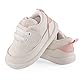LACOFIA Baby Mädchen Lauflernschuhe rutschfeste Gummisohle Erste Sneaker Krabbelschuhe Weiß/Rosa 18(Herstellergröße:16)
