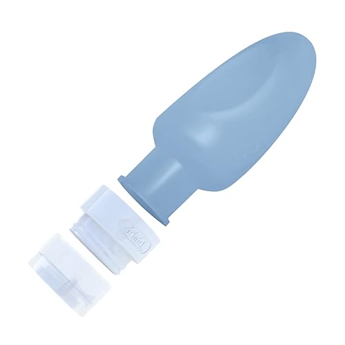 Miniatura 2 de Dot&Dot Botellas de viaje a prueba de fugas para artículos de tocador, paquete de 4 botellas de aseo de viaje de silicona, botellas de champú y