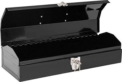 Torin Atb102B 16" Hip Roof Style Portable Steel Tool Box With Metal Latch Closure, Black #TOP1