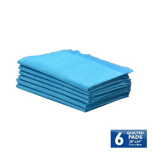 Image of Four Paws Wee-Wee Superior Performance Pee Pads for Dogs with Runoff Barrier Edge Guard Protection, Puppy & Dog Potty Training Pads, Housebreaking Supplies, 28 inch x 34 inch (6 Count)