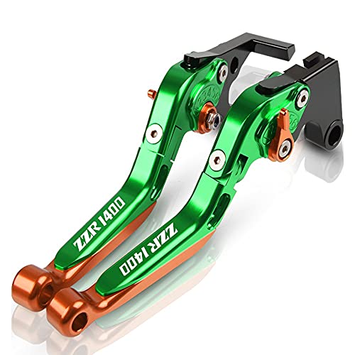 Motorrad Aluminiumkupplung Bremshebel Verstellbare Hebel Für Kawasaki Für ZZR1400 Für ZZR 1400 2006/2007/2008/2009/2010/11/2012/2016 Kupplungsbremshebelsatz (Farbe : 2.)