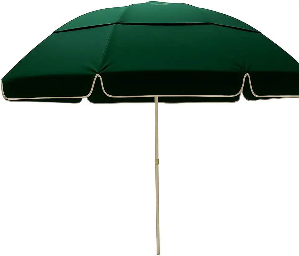 Guarda Sol Gigante Mor 2,40m para Praia Grande e Piscina, Sombrinha de Praia com Proteção UV e Vento, Guarda Sol Respirável Verão