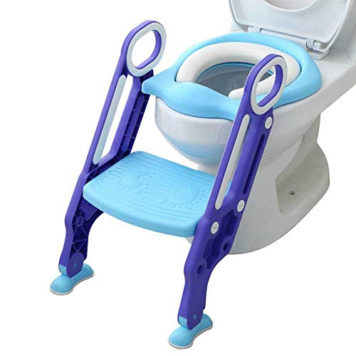 Mangohood Potty Training Toilet Seat with Step Stool Ladder for Boys and Girls