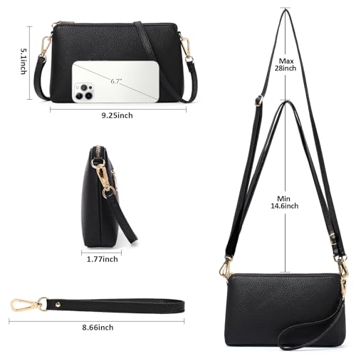 GAEKEAO Crossbody Bags for Women RFID Blocking Leather Cross Body Bag Purses Women's Crossbody Handbags with Wristlet Strap4