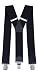 Produktbild Ranger Hosenträger für Männer Y-Form, 5cm breit, 130 lang, regulierbare und elastische Hosenträger mit sehr starken Klipps - robust Dyk50 (schwarz)