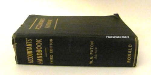 Accountant's Handbook [Third Edition] B008E0SFTQ Book Cover