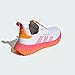 adidas Women's Kaptir Flow Sneaker, White/Pulse Magenta/Crew Orange, 8.5
