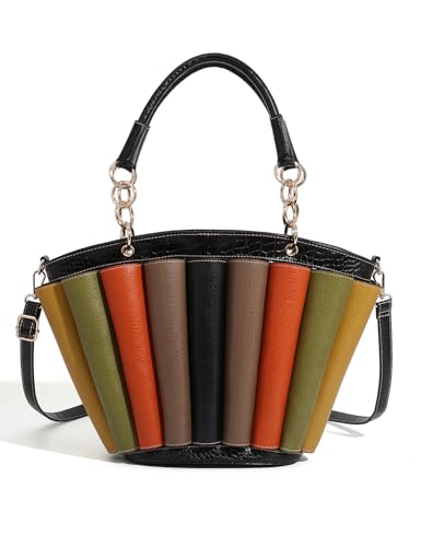 Women's Colorblock Handbag, Striped Design, Lady Totebag for women Large Capacity 2025 new in crossbody bags Bag woman4