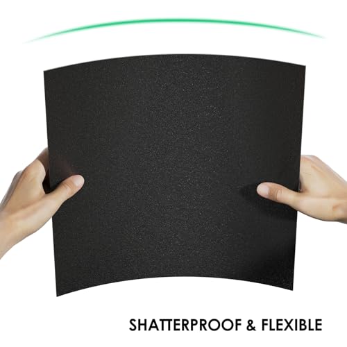 Image of ABS Plastic Sheet 1 /8 Inch Thick - 12 inch x 12 inch, Black Rigid Thermoplastic Board, Dual-Surface (Textured & Smooth) for Signs, Crafts, DIY Projects (Pack of 1) | Black Rigid Thermoplastic Board, Dual-Surface (Textured & Smooth) for Signs, Crafts, DIY Projects