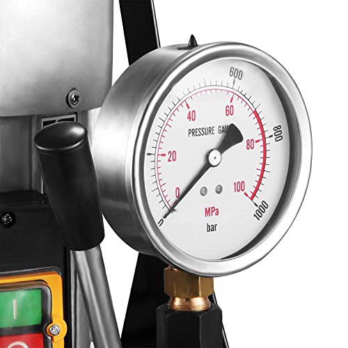 Foto von VEVOR Elektrische Hydraulikpumpe 10000 PSI Hydraulische Pumpe mit einfacher Wirkung Manuelles Ventil