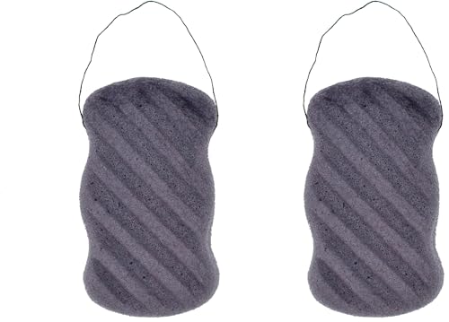 Beter - Esponja Corporal, de Fibra Vegetal de Konjac infusionada con Café - Modelo Coffee O'clock (Paquete de 2)