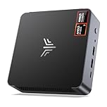 NiPoGi AM21 Mini PC Windows 11 Pro, AMD Ryzen7 8745HS (8C/16T, up to 4.9GHz),Mini Gaming PC (16+16) GB DDR5 5600MHz 1TB M.2 SSD, Mini Computer Radeon 780M, WiFi 6| BT5.2| Quad 4K Display, Dual LAN