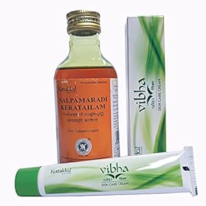 (Pack of 2) – KOTTAKKAL NALPAMARADI KERATAILAM (200MLX1) & KOTTAKKAL VIBHA Skin Care Cream (25GM)