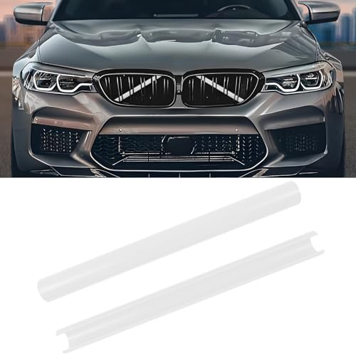 Image of V Brace Wrap Covers Compatible with BMW Grille Inserts StripesWrap | White Grill Inserts Compatible with BMW F30 G30 F20 F22 F32 G32 G11 G12 M5 F90 For 1 2 3 4 5 6 7 Series Accessories