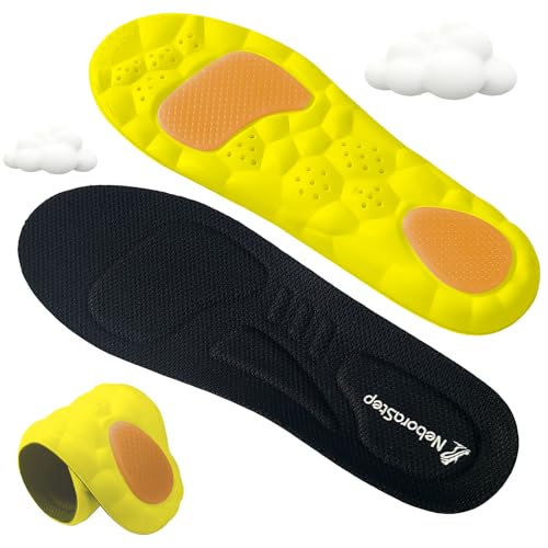 NEBORASTEP Memory Foam Insoles for Men and Women