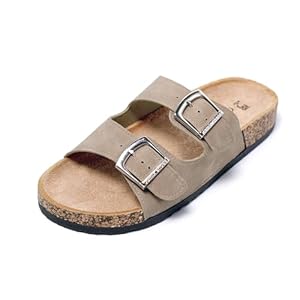 JOMIX Sandalen Dames met Verstelbare Dubbele Gesp Vrouwen Zomer Teenslippers voor Thuis Zwembad Strand