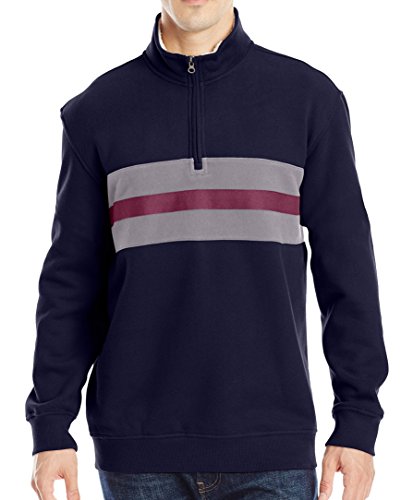 IZOD Men's 1/4 Zip Sueded Fleece Pullover