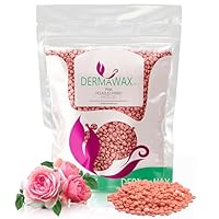 Dermawax 1 kg Pink Rose Wachsperlen – Heißwachs ohne Vliesstreifen für Haarentfernung – Sanft zu empfindlicher Haut – Gesicht, Bikini & Intimbereich – Made in Italy