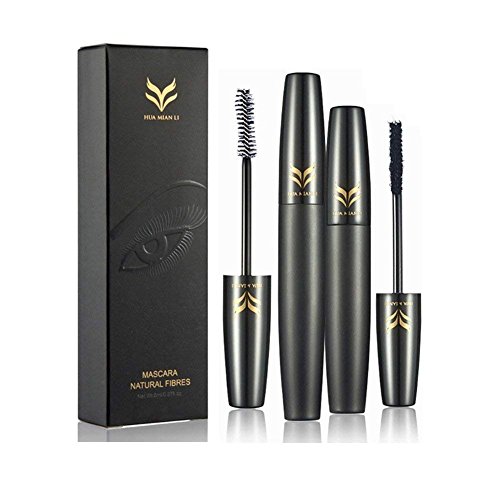 3D Fiber Lash Mascara, 3D Fiber Lashes, 3D Fiber Mascara Best for Thickening & Lengthening, Waterproof, Smudge proof, Hypoallergenic, No Clump, Long Lasting