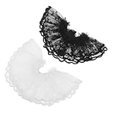 2ピース DIY ドールドレス： 用レースチュールスカート - 模型玩具用ミニ服 - ファンシーチュチュスカート衣装 - ミニチュアチュチュドレスコスチューム