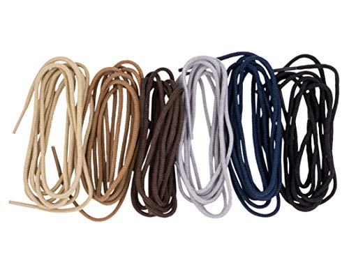 Benchmark Basics DA-I68B-TV6W 33 Inch Tan Dress Shoe Laces thumb #4