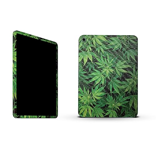 Image of MightySkins Carbon Fiber Skin Compatible With Apple iPad 10.9 inch 10th Gen (2022) Full Wrap Kit - Weed | Protective, Durable Textured Carbon Fiber Finish | Easy To Apply & Change Styles | Made in the USA