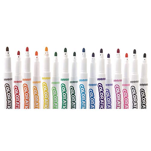 Colorations Classic Markers, Conical Tip, 16 Bold Colors, Coloring, Paper, Kids, Posters, Drawing, Bold Colors, Home, Classroom, School Supplies, Art Supplies, Craft Projects, Children #TOP3