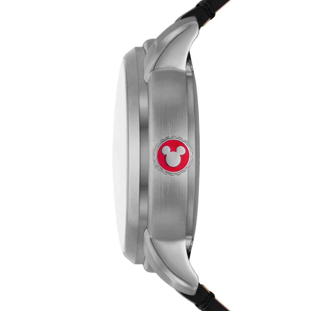 Fossil Mickey Mouse Reloj Unisex Adulto, Movimiento Automático con Correa de Acero Inoxidable O Cuero