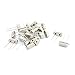 Aexit 22Pcs 12.000MHz Passive Components 20PF HC-49S 2-Terminal Silver Tone Crystals Crystal Oscillators