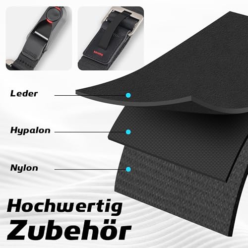 Sunya Kameragurt mit Schnellverschluss. Hergestellt aus fortschrittlichem Nylon, einhändige Einstellung, kompatibel mit allen Kameras, max. Belastung 90 kg (Schwarz)