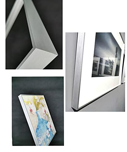 Image of DIY Metal Floating Frame for 12x16 Canvas, 1.5 inch Depth, Floater Frame Kit, Cut to Pieces, Matte Black