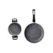 Produktbild KARACA Gris Bio Granit Set Pfanne und Sahan, 1 Pfanne 26 cm, 1 Stück Pfanne 20 cm, Außenflache, Bratpfanne, Pfannen, Crepe Pfanne Granit, Hat 2 Jahre Garantie