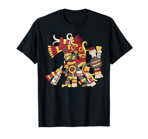 Image of Tezcatlipoca Aztec God Nahuatl Mayan Inca Toltec T-Shirt
