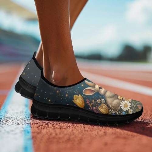 Image of Womens Slip On Walking Shoes Non Slip Loafer Breathable Holiday Travel Shoe Lightweight Casual Low Top Sneakers SizeUS 5.5-11.5