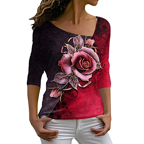 PTLLEND LäSsige Oberteile Damen Langarm Shirt Leichtes Transparent Tüll...