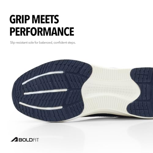 Image of Boldfit Mens Walking Shoes, Breathable Knit Slip-On Casual Shoes with Memory Foam Insole, Thick Eva Outsole & Padded Heel Support, Lightweight, Sock-Like Fit for All-Day Comfort